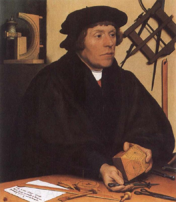 HOLBEIN, Hans the Younger Portrait of Nikolaus Kratzer,Astronomer France oil painting art